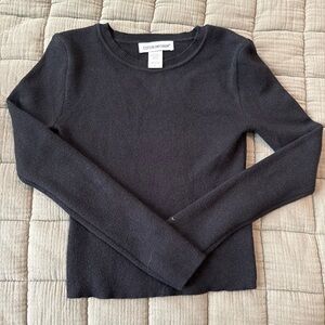 Cotton Emporium Classic Black Knit Top